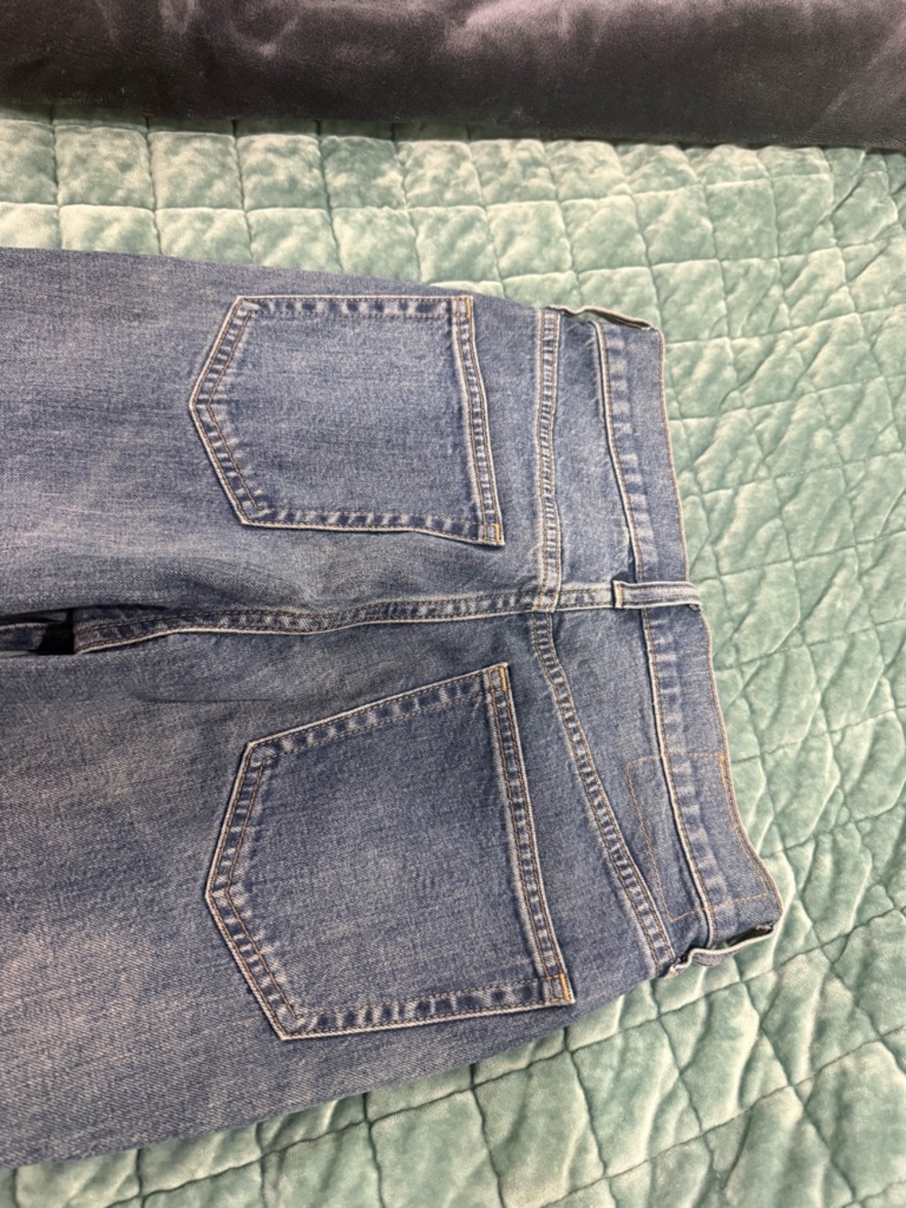Women's High-Rise Flare Jeans in Mid (Kate) Blue - Semi Stretch - Picture 8 of 9